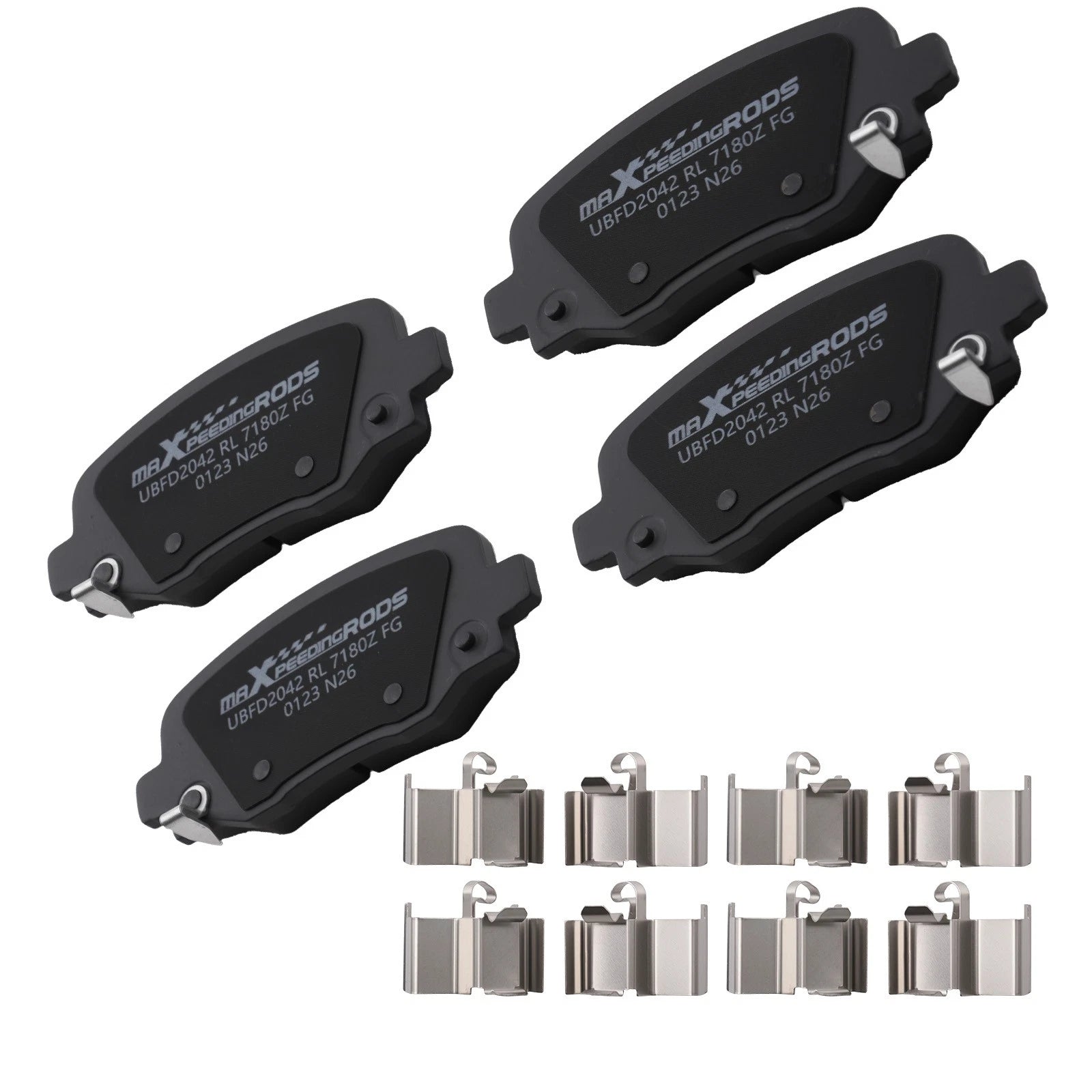 Rear Ceramic Brake Pads Kit for Chrysler 200 (2015–2017) Fiat 500X (2016–2023) P1734
