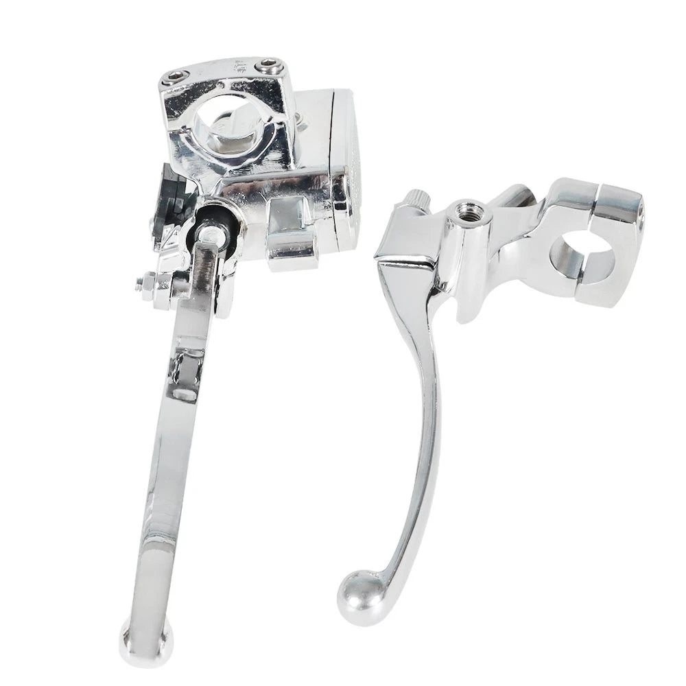 1" Handlebar Hydraulic Brake Master Cylinder & Clutch Lever for Universal Motorcycle