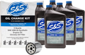 S&S Cycle Oil Change Kit for M8 (218945) - Black Filter, 5 Quarts