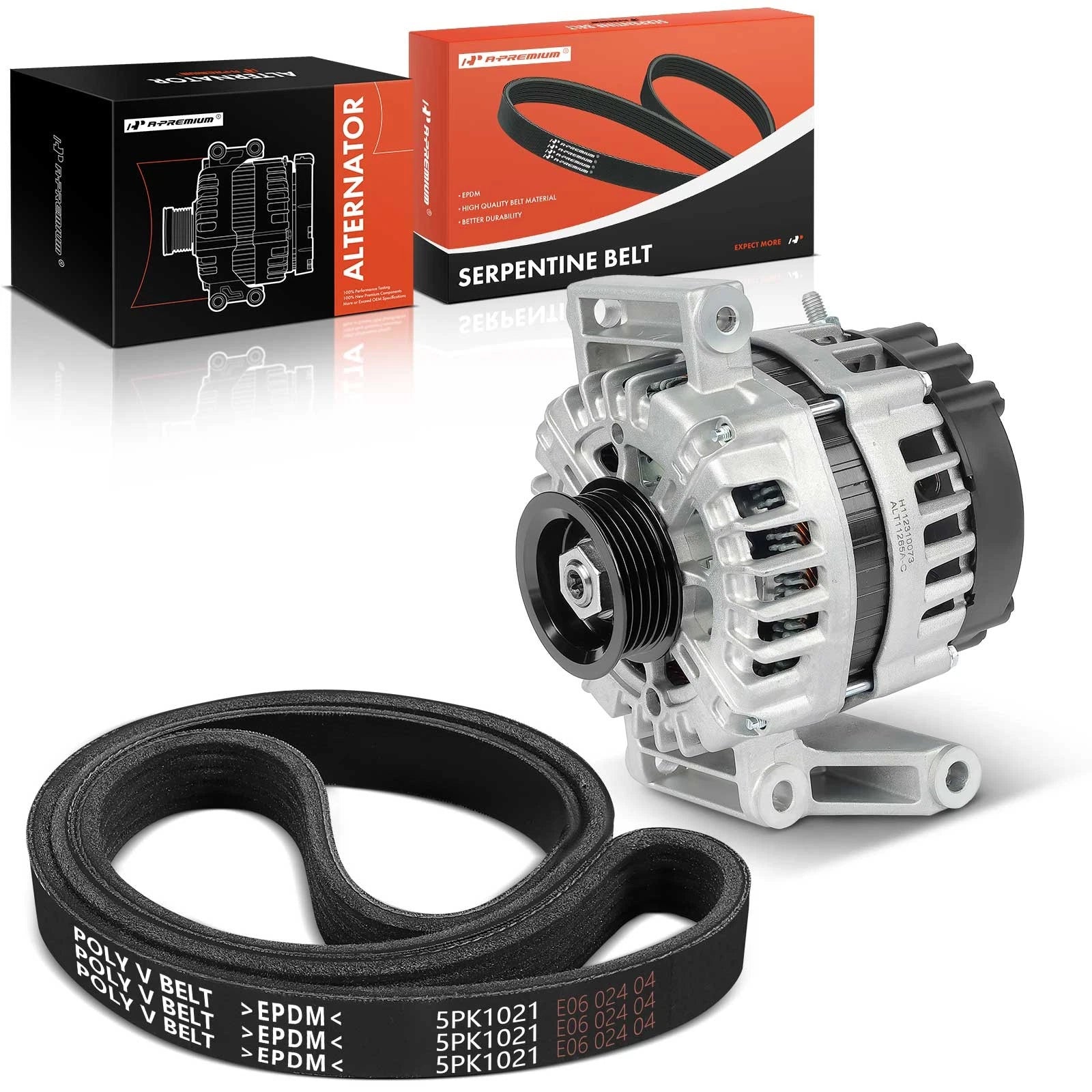 Alternator & Serpentine Belt for Chevrolet Malibu 