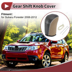 1 Pc Gear Shift Knob Cover for Subaru Forester (2006–2012) Beige Faux Leather
