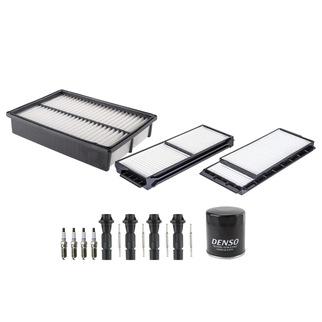 Denso Tune Up Kit 4 Spark Plugs & Boots for Mazda 3 i 2.0L L4 (2006–2009)