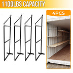 Set of 4 Cargo Shipping Container Shelving Brackets 22" D x 60" H