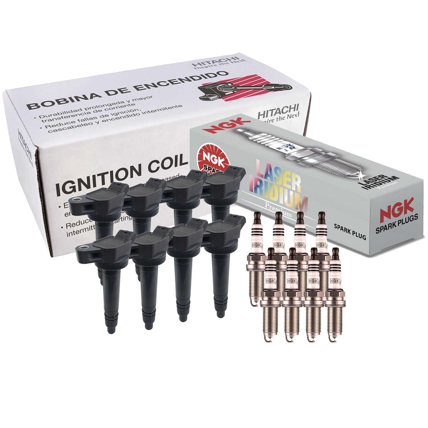 Set of 8 Ignition Coils & Spark Plugs for Lexus LS460 (2007–2017)