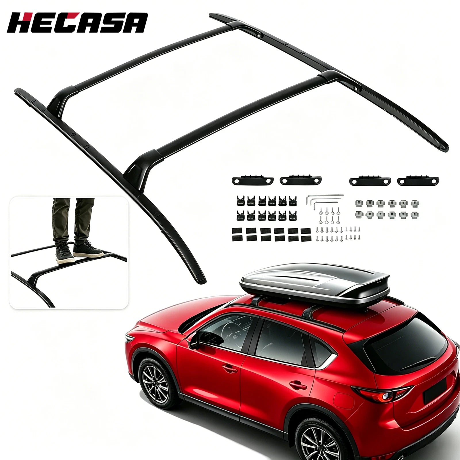 Set of 2 Roof Racks for Mazda CX-5 (2017–2025) - Aluminum Cross Bars