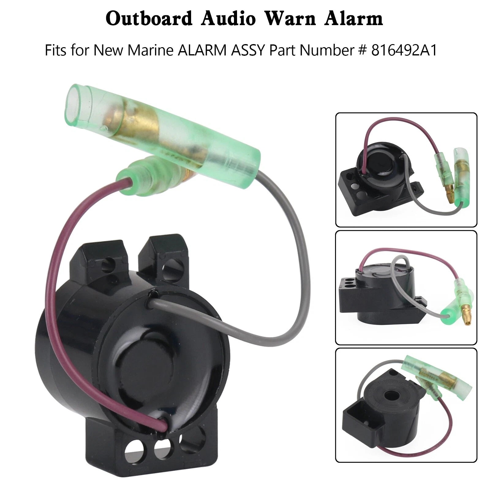 Outboard Buzzer Alarm Remote Control Box for Outboard Engine 816492A1