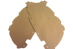 Door Panel Insert Cards for Chevrolet Camaro (2010–2015) Beige Leather