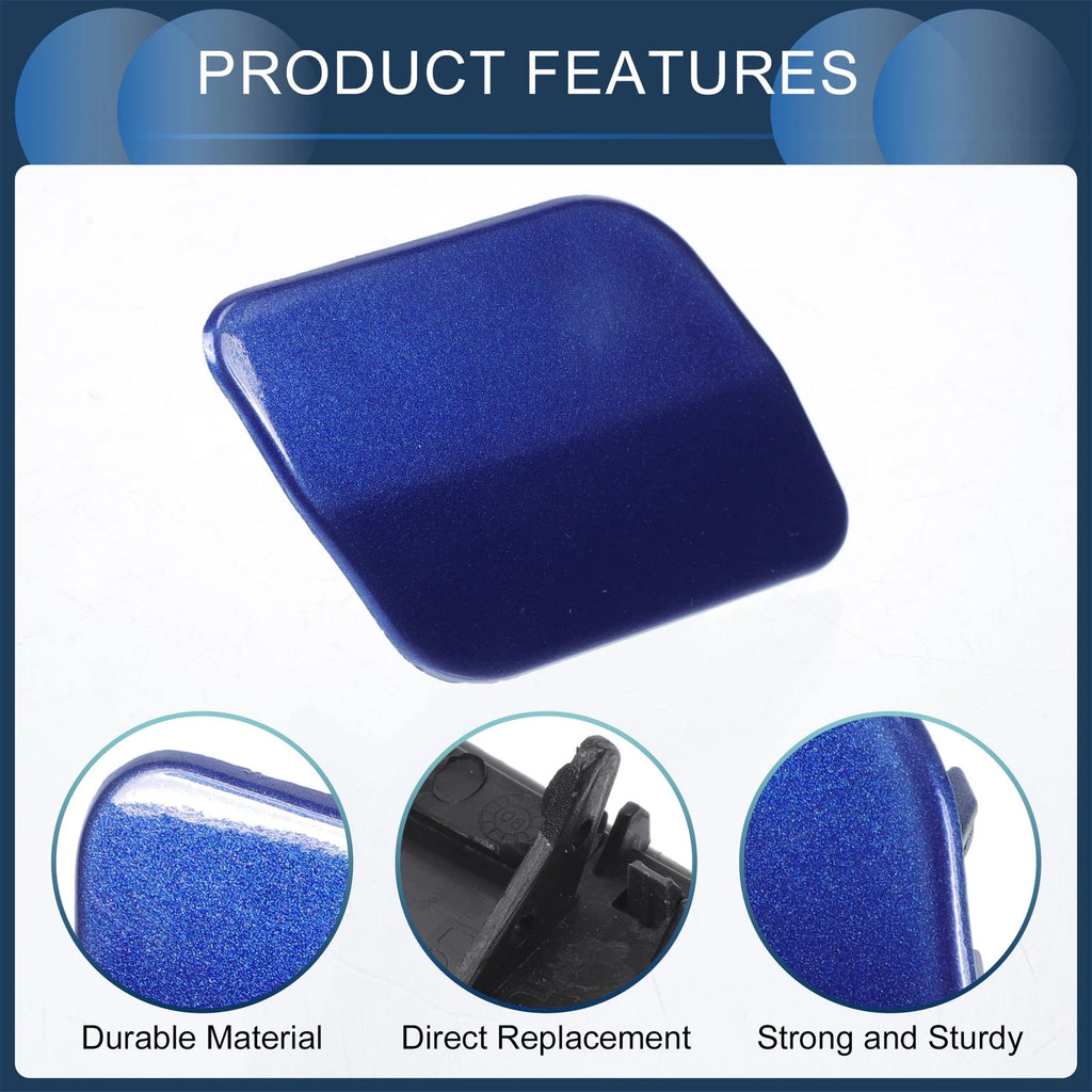 Front Right Washer Nozzle Cover Cap for Volkswagen Touareg (2007–2010) 1 Pcs Blue