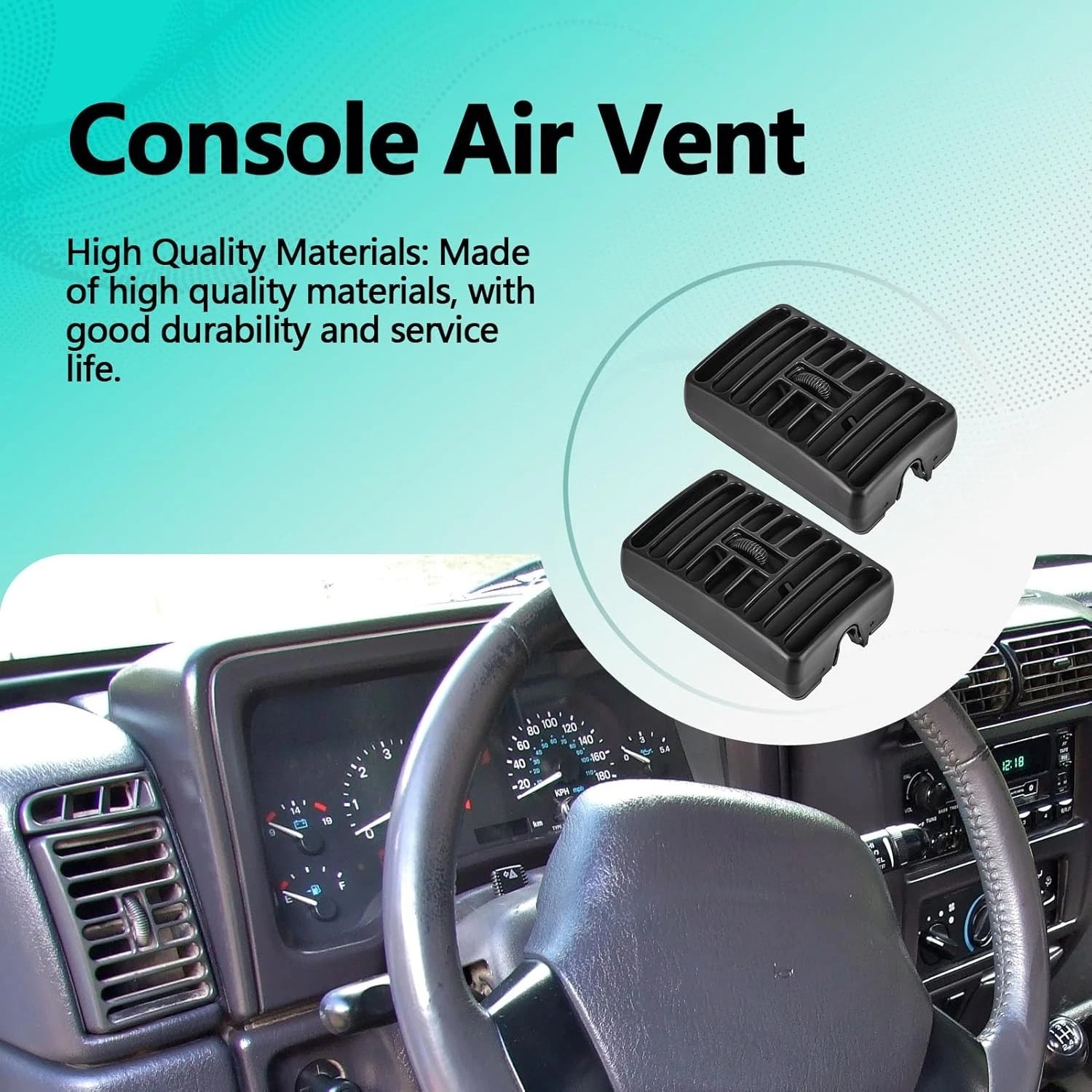 Set of 2 Side Dash Vents for Jeep Cherokee XJ (1997–2001)