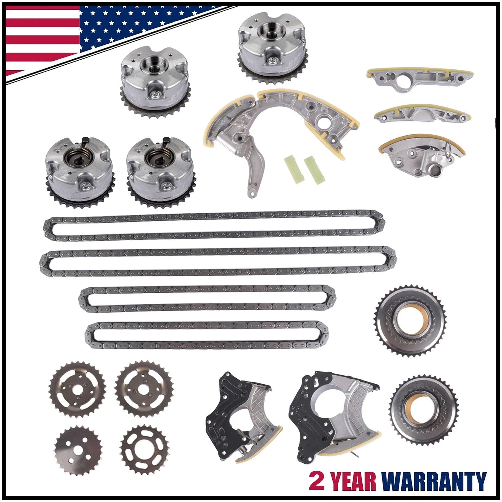 Timing Chain Kit w/ VVT Gears for VW Touareg, Audi A6, A8, Q7 (2003–2010) 059109229J