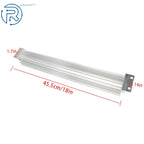 1Pc 18" Aluminum Dual Pass Finned Transmission Oil Cooler for Universal