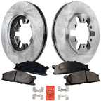 Front Brake Disc Rotors and Pads Kit for Nissan D21 (1990–1994)