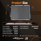 AT Transmission Radiator for Mercedes-Benz E320 (1998-2002) Aluminum