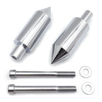 Extended Aluminum Spike Frame Sliders Chrome for Honda CBR600RR (2003–2006)