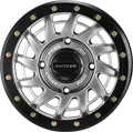 Raceline Squad Beadlock Wheel 15x7 4/137 5+2 Hyper Silver for UTVs (2010–2023)