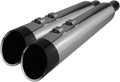 4-1/2" Slip-On Mufflers for Harley Davidson (202685) Chrome Edge Tip