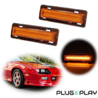 Yellow Amber LED Front Side Marker Lights for Pontiac Firebird (1982–1992)