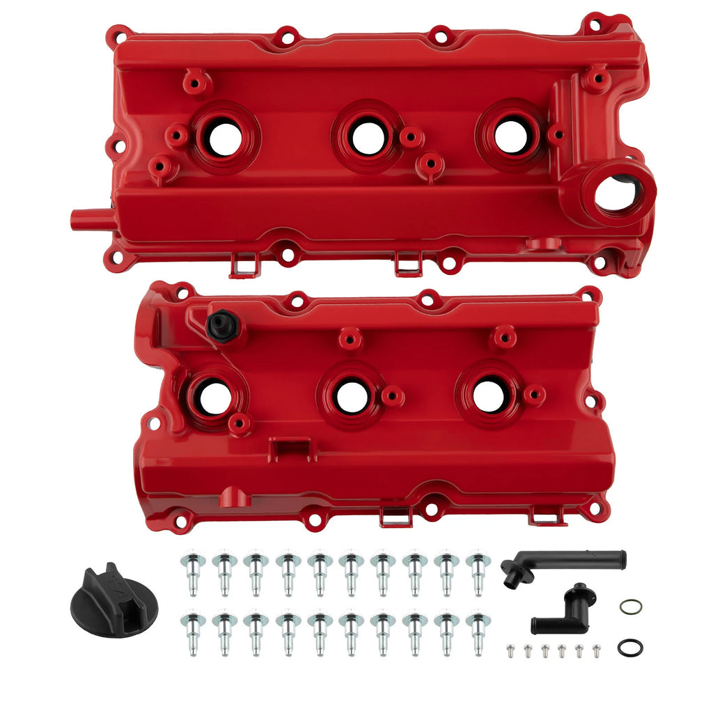 2pc Aluminum Valve Cover w/ Gasket Kit for Infiniti FX35 G35 M35 (2003–2008)