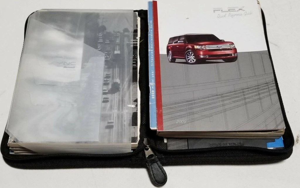 Owner's Manual User Guide for Ford Flex (2009) with Case and DVD