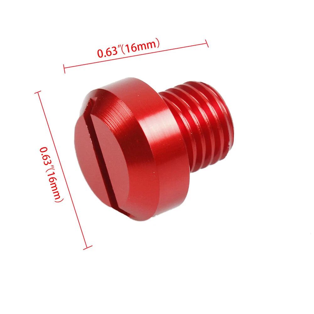 2Pcs Mirror Hole Plug Screws for Motorcycle (M101.25)