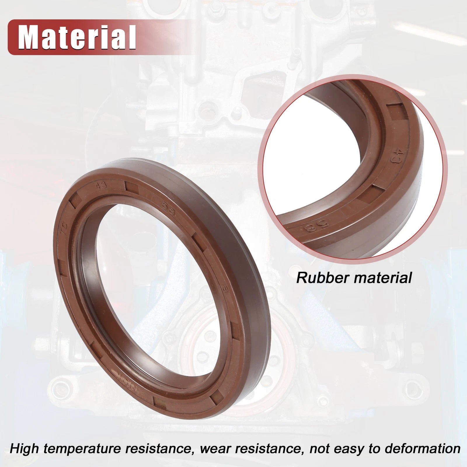 2X Engine Crankshaft Oil Seal for Honda CR-V (2003–2005) Acura No. 91212PNA003