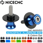 10mm Swing Arm Spools Sliders for Kawasaki ZX-14, ZX-6R, Ninja 500, 250R, 650R