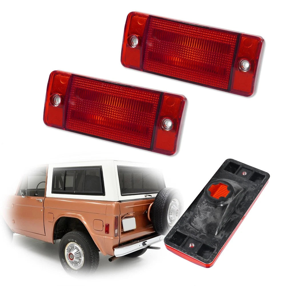 2PC Rear Side Marker Light Lens for Ford F-100 F-250 F-350 (1970–1972)