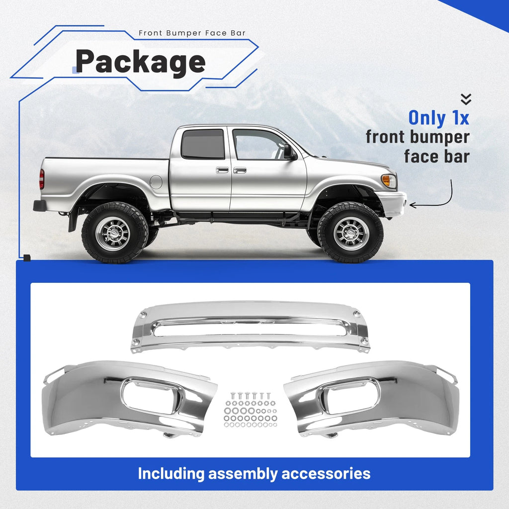 Front Bumper Cover for Toyota Tundra (2000–2006) with Fog Light Hole