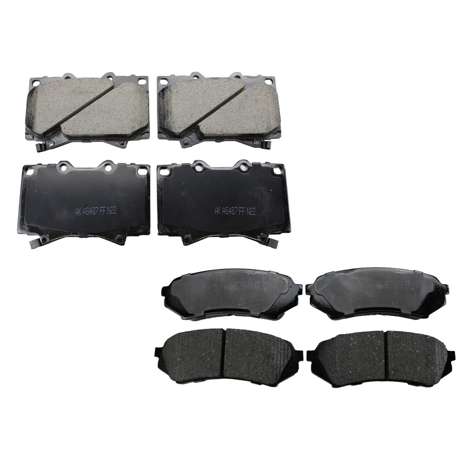 Set of 4 Akebono ProACT Ceramic Brake Pads for LX470 Land Cruiser (1998–2007)
