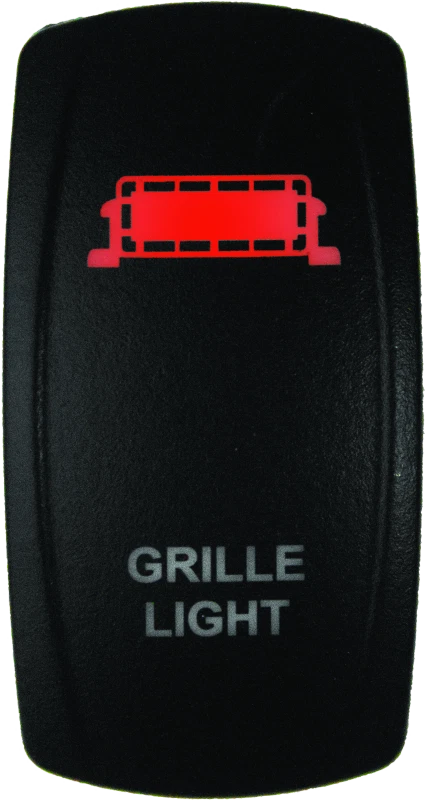 Lighted Switch Grill Light On/Off Red for DragonFire Racing