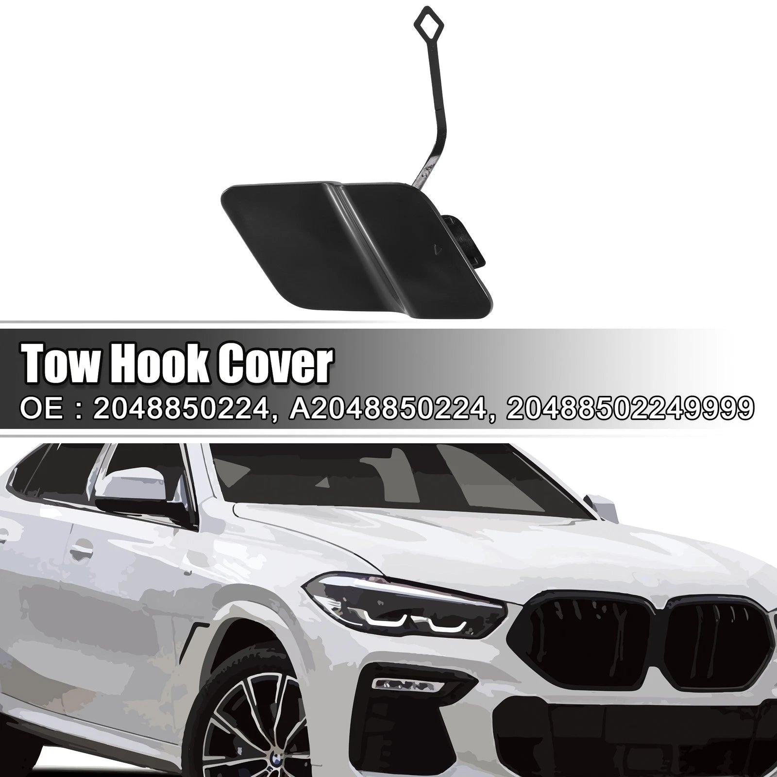 Tow Hook Eye Hole Cover for Mercedes Benz GLK250 (X204)