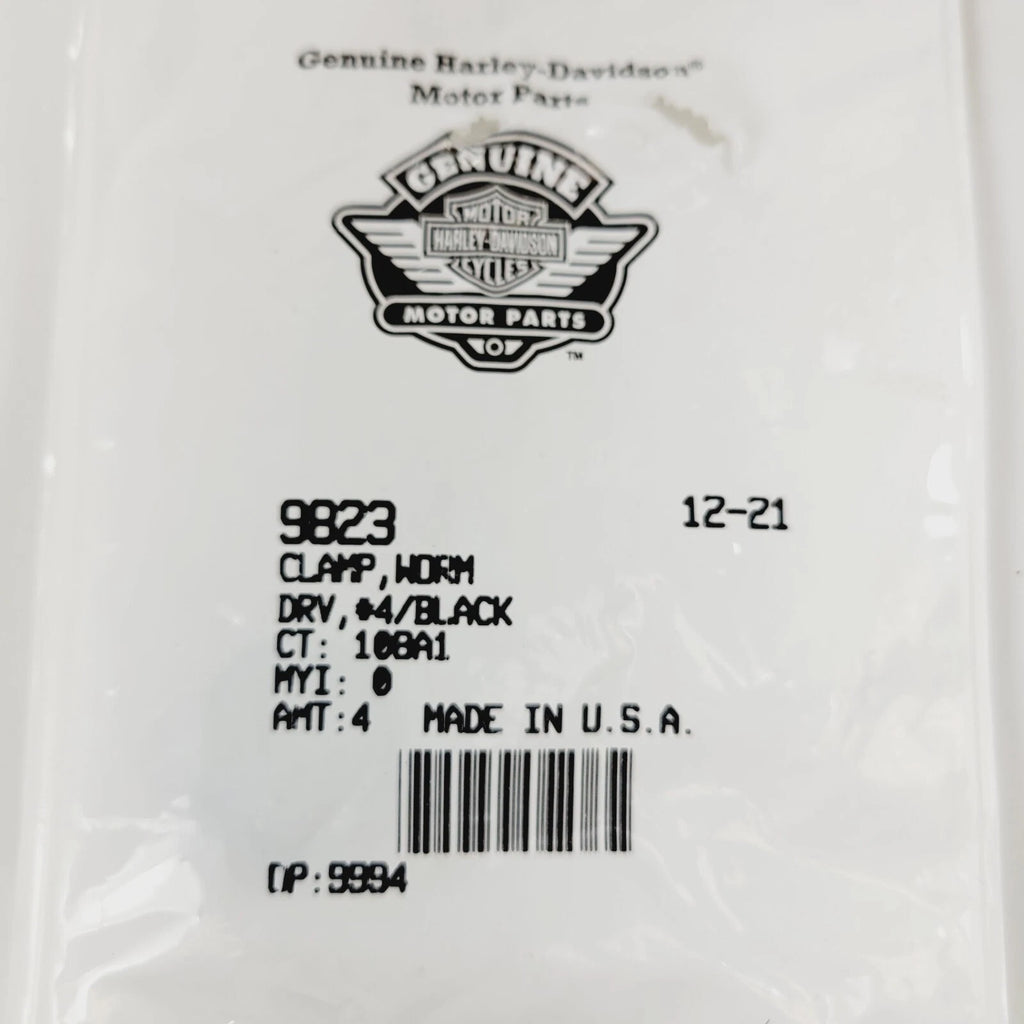 Clamp Worm DRV #4 for Harley-Davidson (1-Pack) 9823 Black
