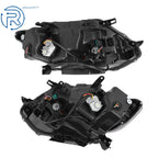 Set of 2 Chrome Housing LED Headlight Assemblies for Nissan Rogue (2014-2016)