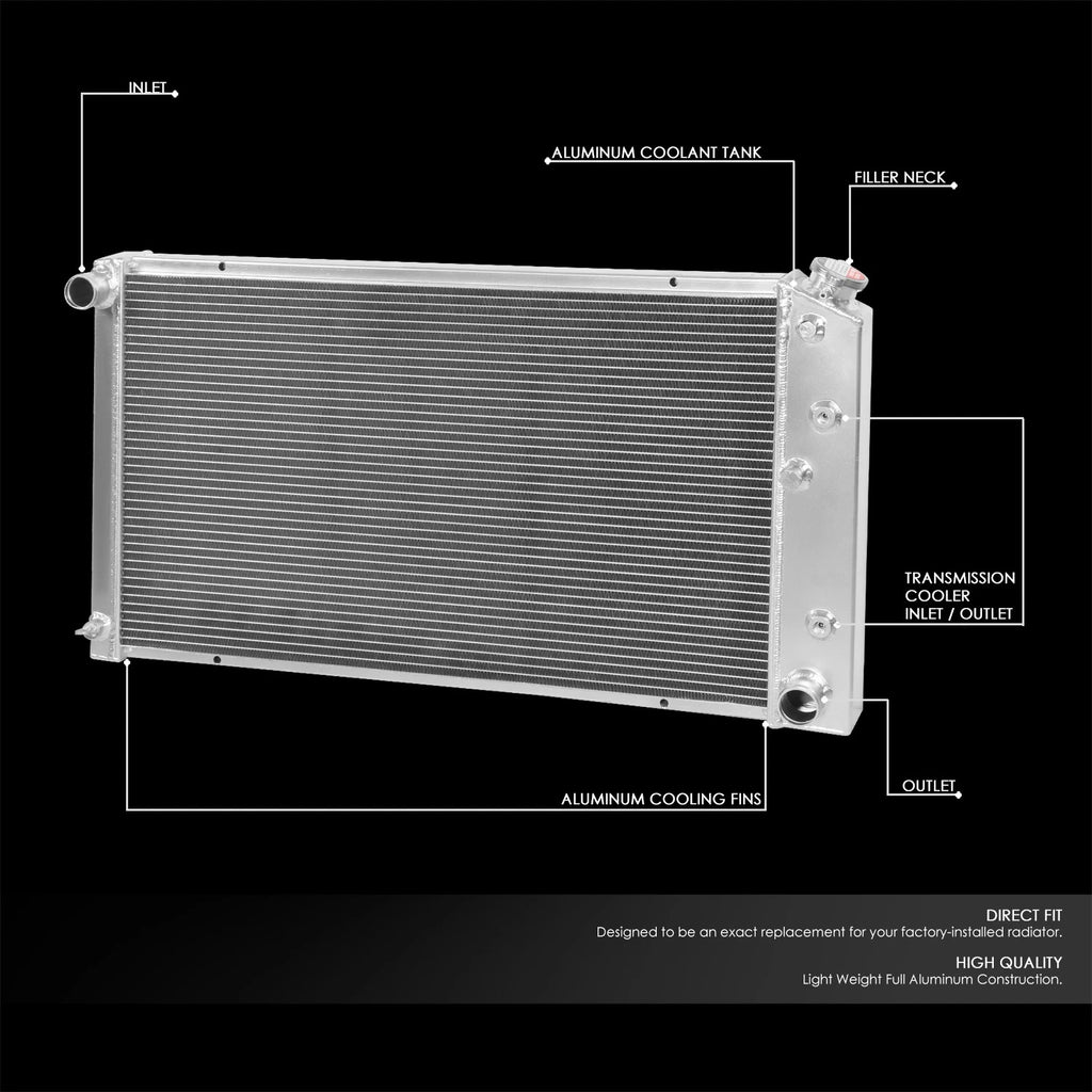 Full Aluminum 3 Row Cooling Radiator for Chevy C10/C20 Suburban (1977–1989)