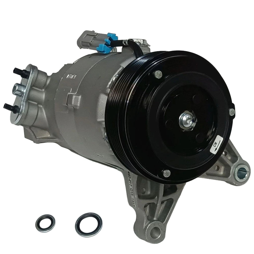 AC Compressor w/6 Groove Pulley for Chevy Malibu Pontiac Saturn Aura (2007–2010) 97273