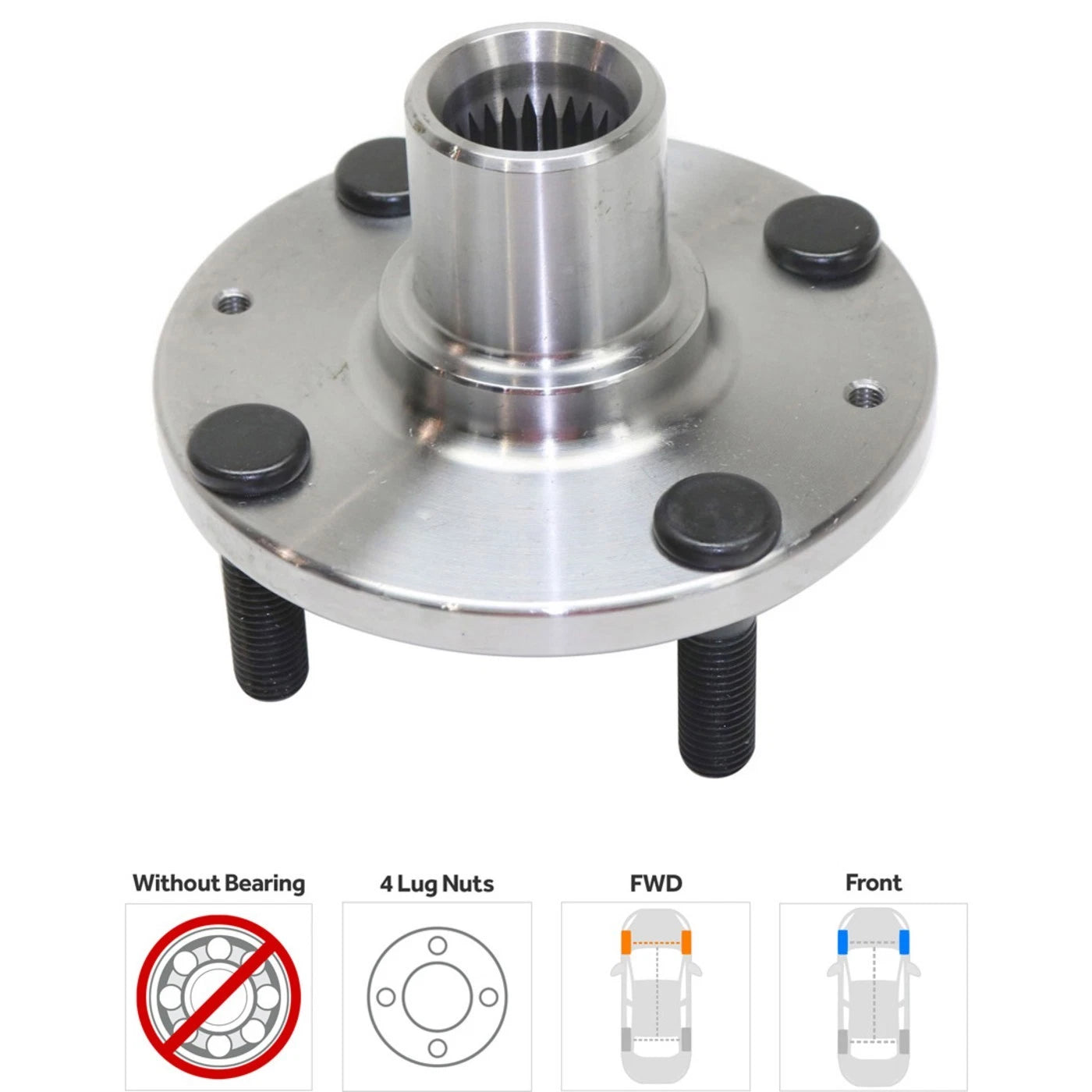 Wheel Hub Kit for Hyundai Accent (2000–2010) Front Left/Right with Bearing FWD