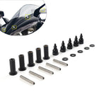 Black Windshield Well Nut Bolt Screws for Harley Road Glide (2015-2023)