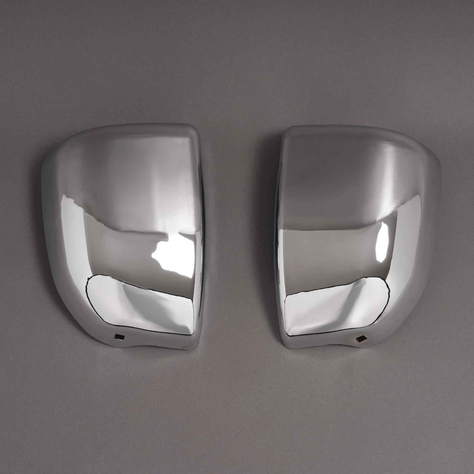 Set of 2 Chrome Front Bumper End Caps for Nissan Pickup (1995–1997)