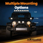 4.5" LED Work Light Bar for Offroad Vehicles (Spot & Flood)