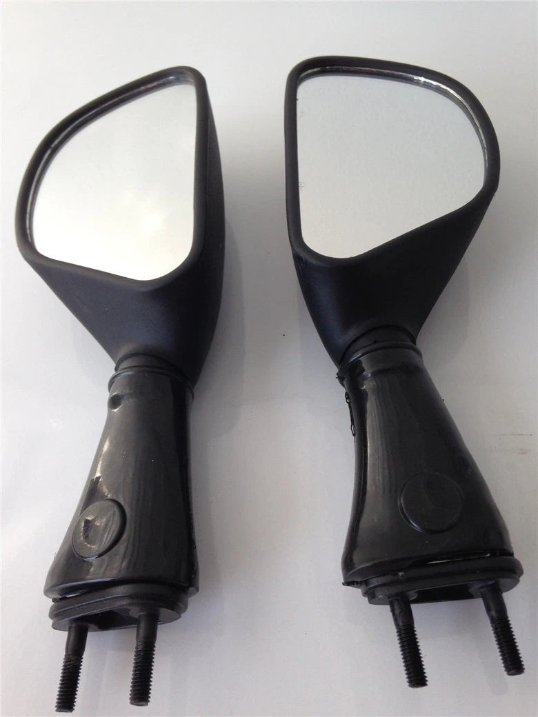 Black Racing Mirrors for Kawasaki Ninja ZX6R (1998–2002), ZX9R (1998–2003), 650R (2006–2008)