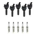 Set of 5 Ignition Coils & NGK Iridium Spark Plugs for Canyon H3T (2009–2010)