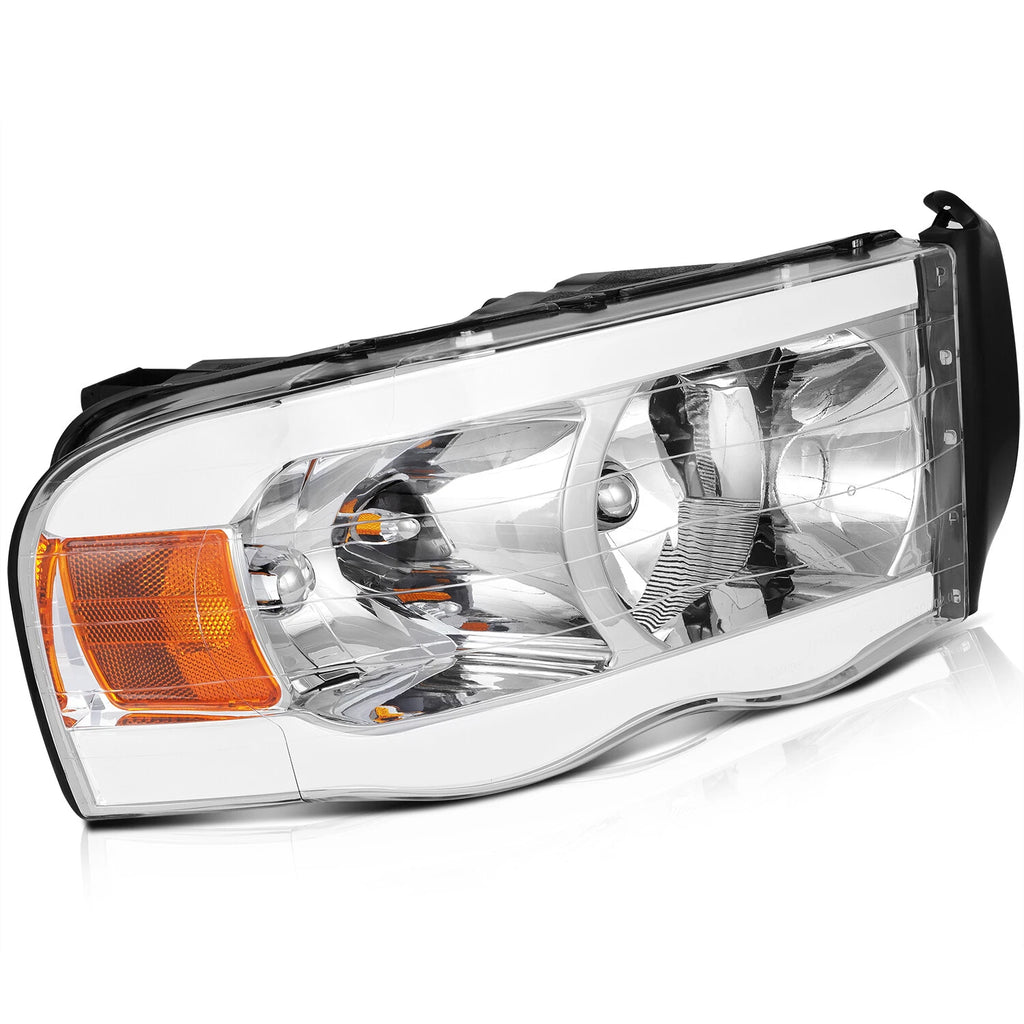 Switchback Sequential Chrome Headlights for Dodge Ram (2002–2005)