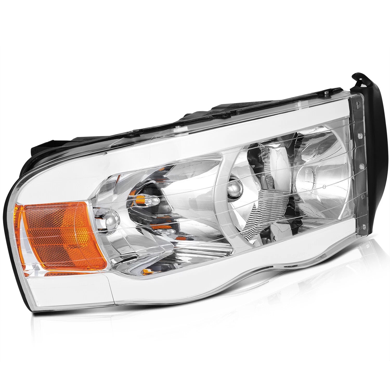 Switchback Sequential Chrome Headlights for Dodge Ram (2002–2005)