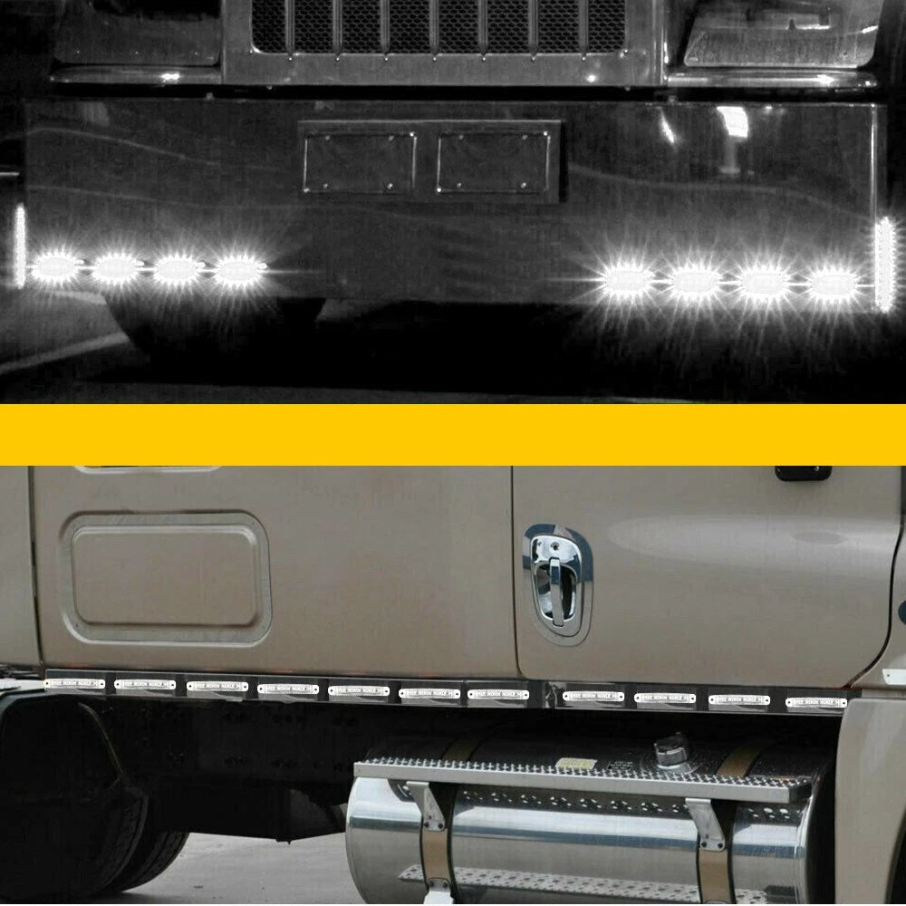 Set of 10 LED Side Clearance Marker Lights for Truck Car (12V)