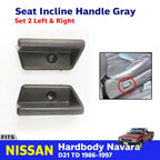 Adjustable Seat Incline Handle Pair Fits Nissan Navara D21 TD Pickup 1986-97 D05