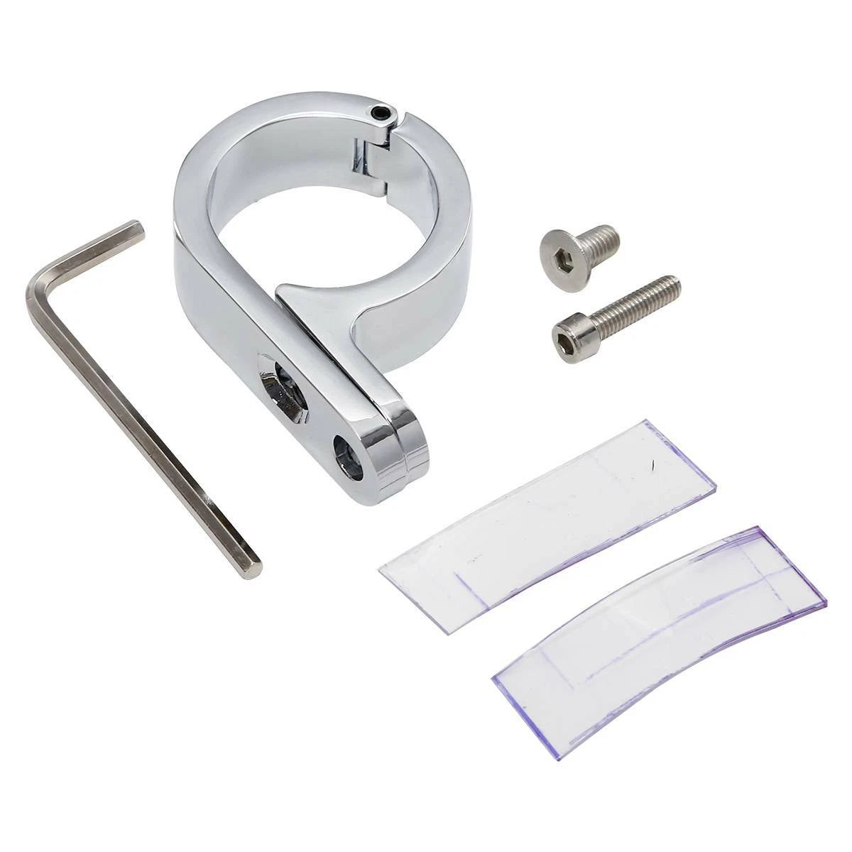 1 1/4" Chrome Universal Handlebar Mounts Clamp for Harley Touring