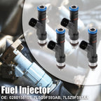 Set of 4 Fuel Injectors 0280158105 for Ford Escape (2007–2008) & Fusion (2006–2009) 2.3L