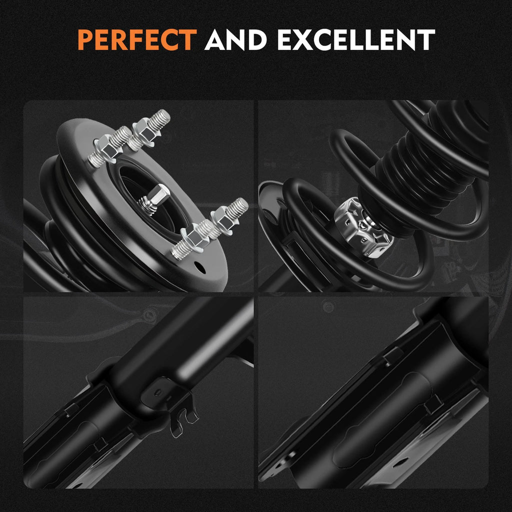 2X Front Complete Struts & Shocks for Ford Explorer (2013-2019) FWD