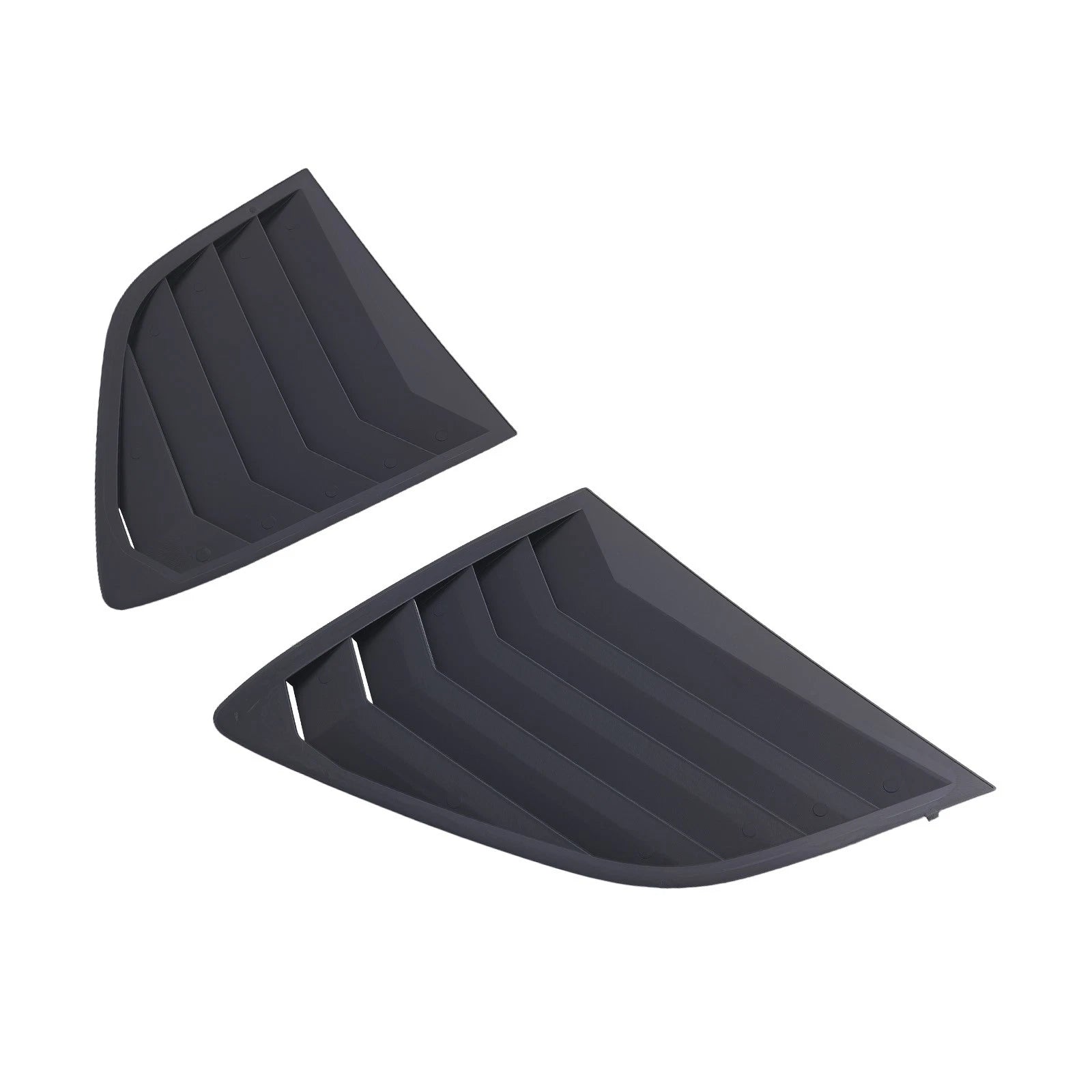 ABS Side Window Louvers for Honda CR-V (2023–2024) Black Gloss Privacy