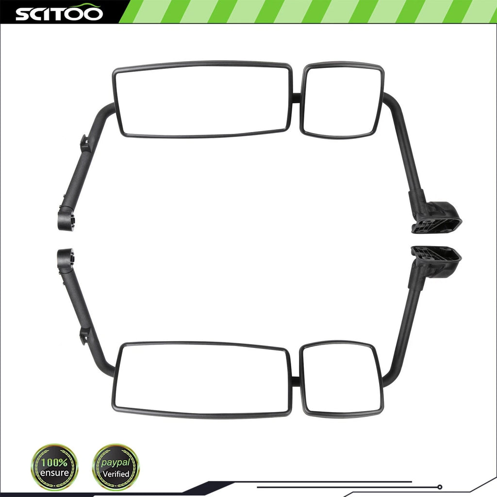 LH+RH Black Mirrors for International Durastar 4200 4300 (2002–2018)